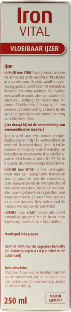 Hubner Iron Vital 250ml