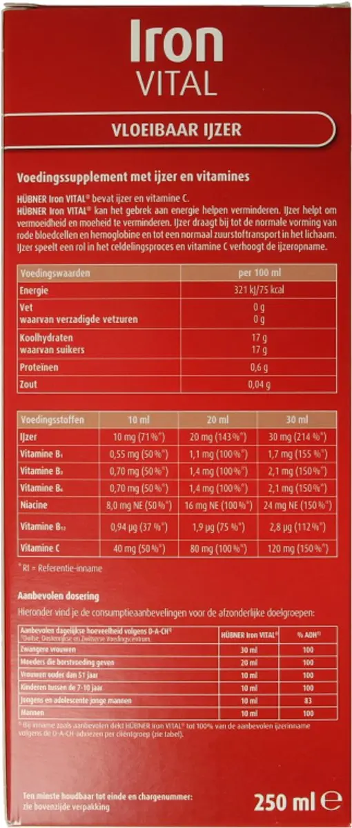 Hubner Iron Vital 250ml