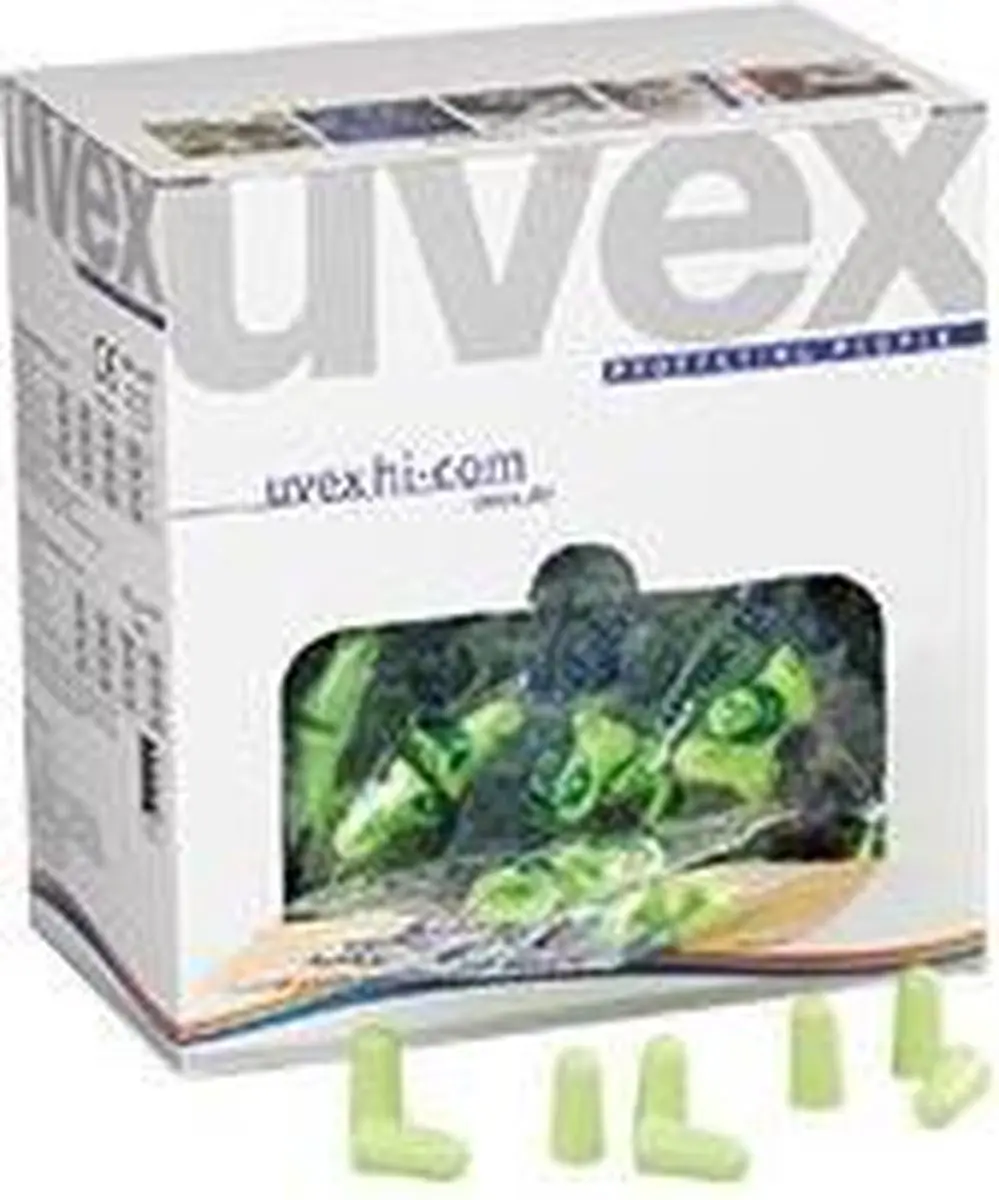 Uvex Hi-Com Oordoppen - 200 Paar - Limoengroen