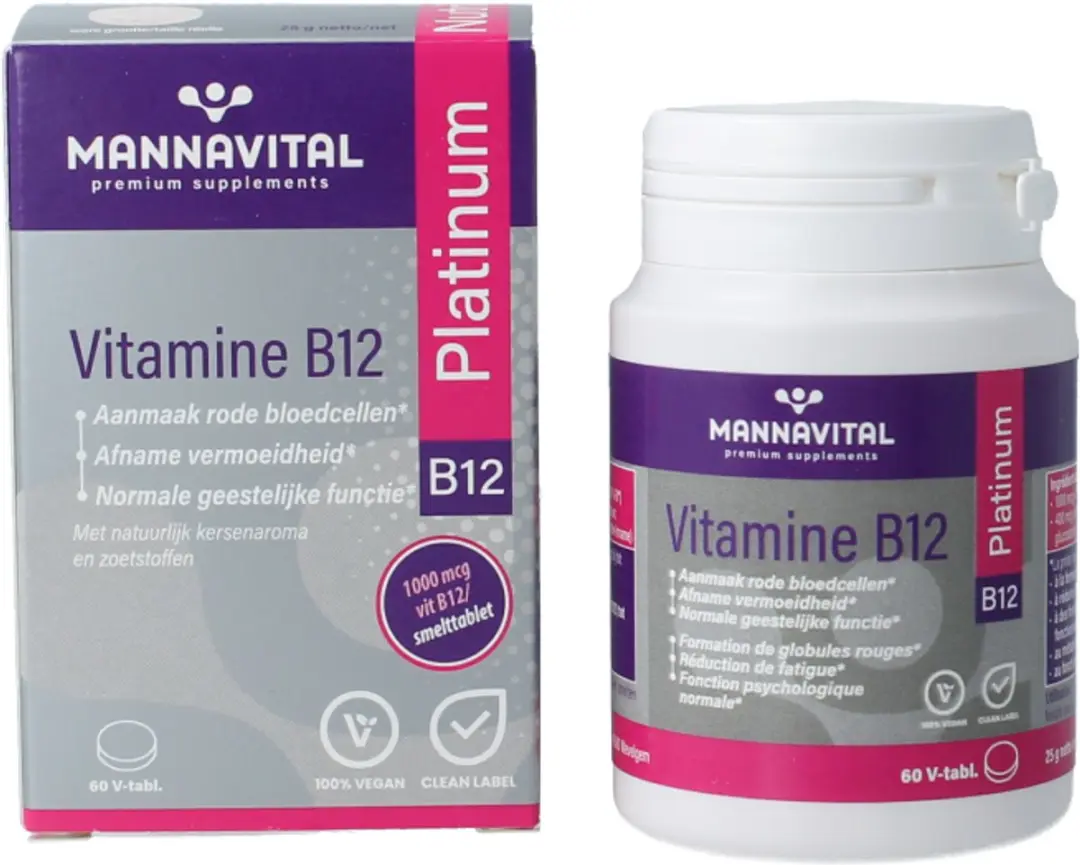 Mannavital Vitamine B12 Platinum 60 Tabletten