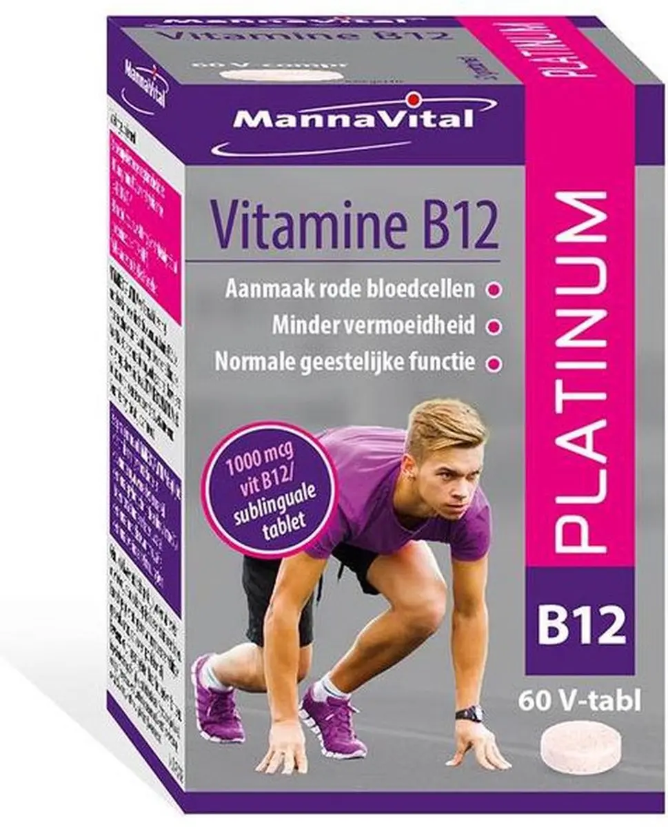 Mannavital Vitamine B12 Platinum 60 Tabletten