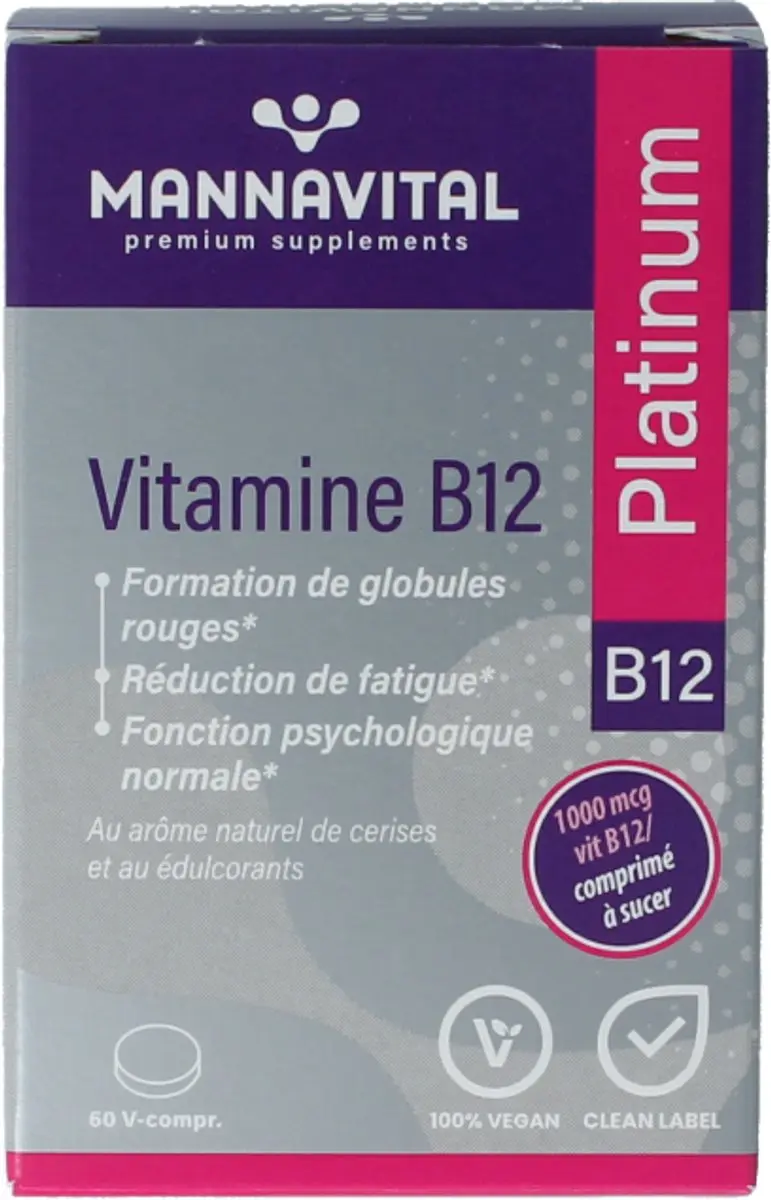 Mannavital Vitamine B12 Platinum 60 Tabletten