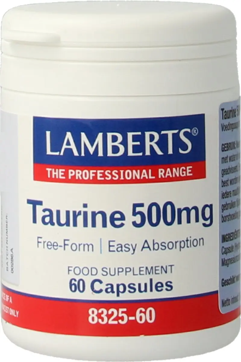 Lamberts Taurine 500mg Capsules - 60 Stuks