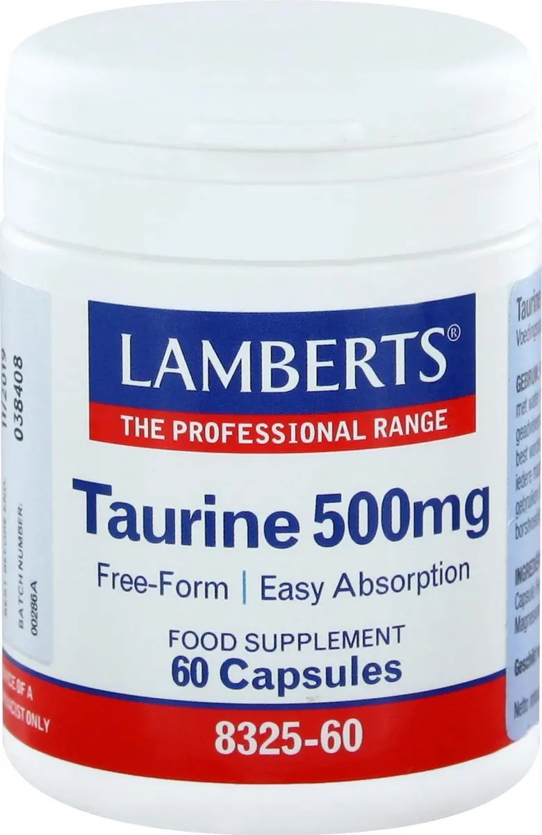 Lamberts Taurine 500mg Capsules