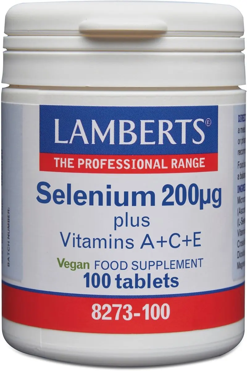 Lamberts Selenium 200mcg + Vitamine A/C/E 100 Tabletten