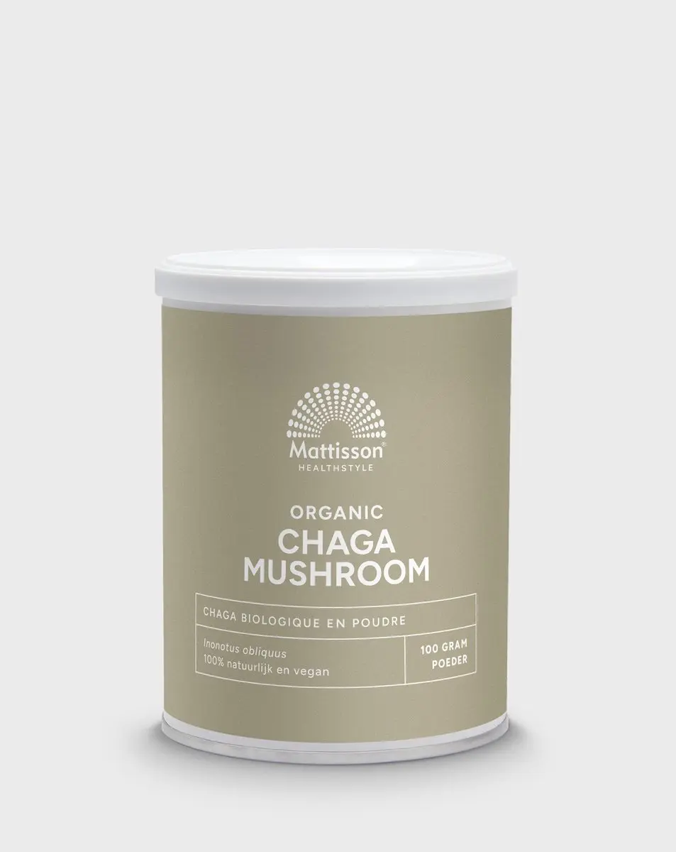 Mattisson Biologisch Chaga Mushroom Poeder 100g