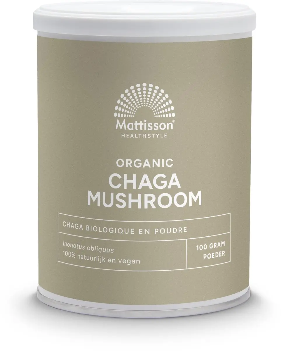 Mattisson Biologisch Chaga Mushroom Poeder 100g