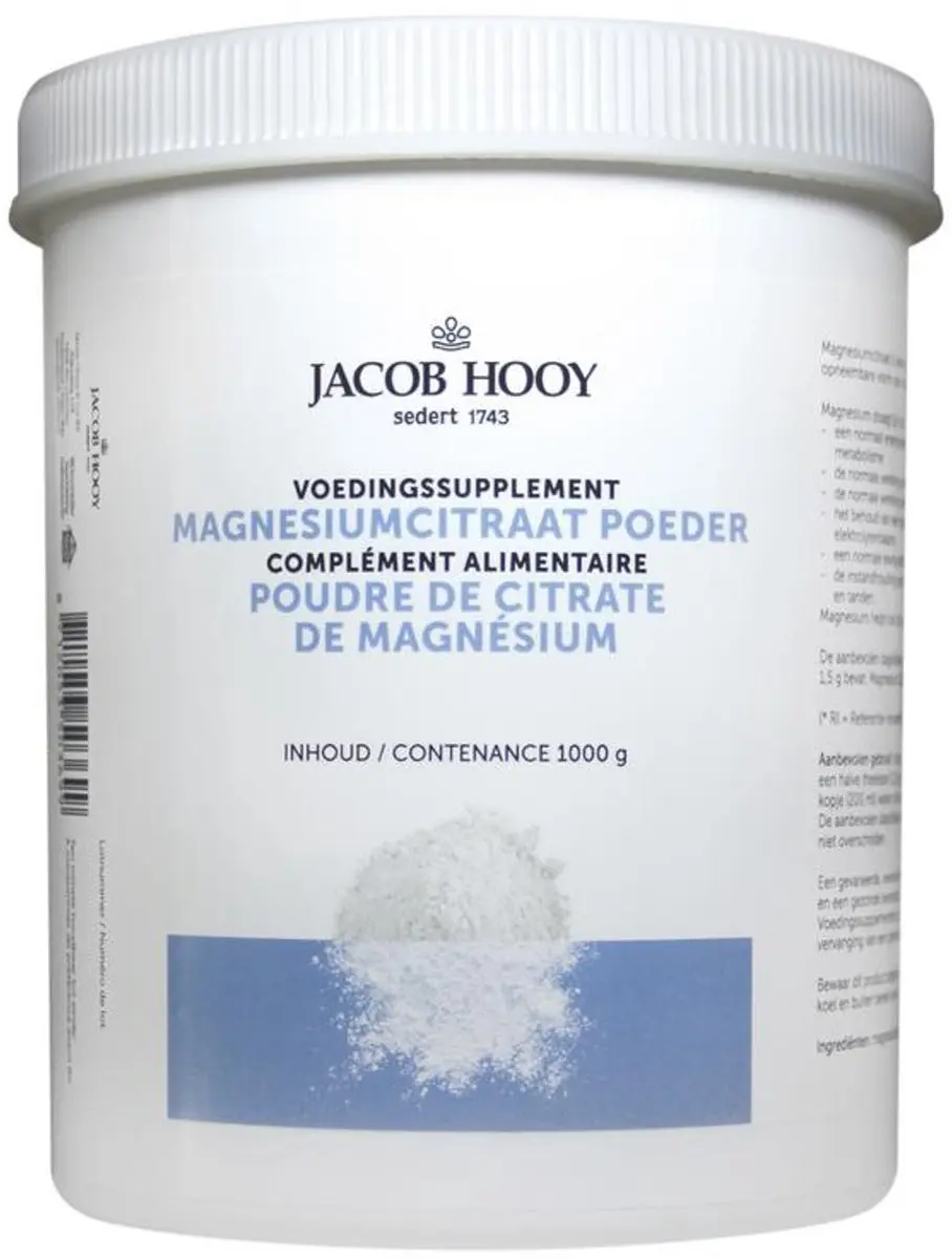 Jacob Hooy Magnesiumcitraat Poeder 1kg