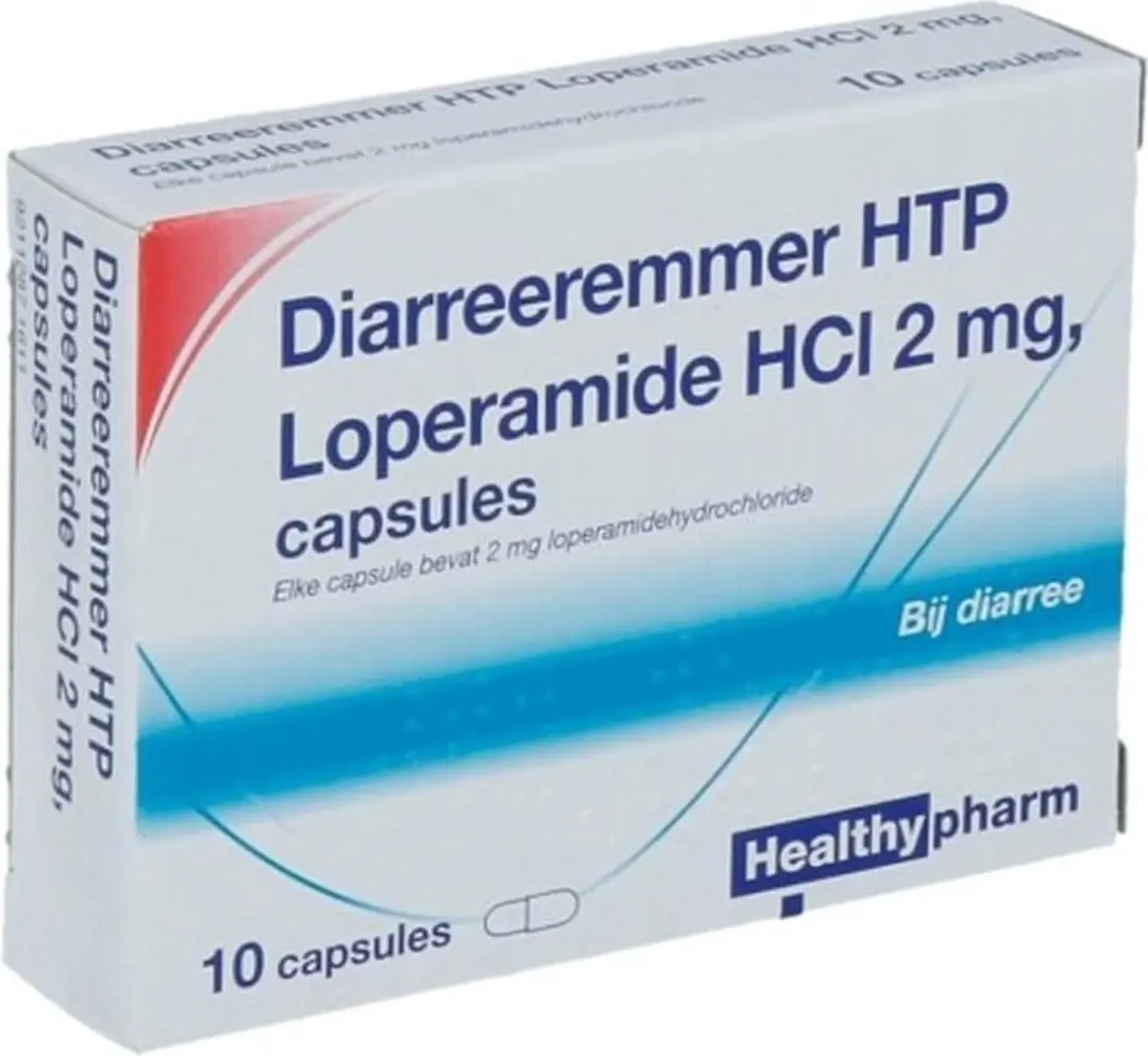Healthypharm Diarreeremmer Loperamide HCl 2mg - 10 Capsules