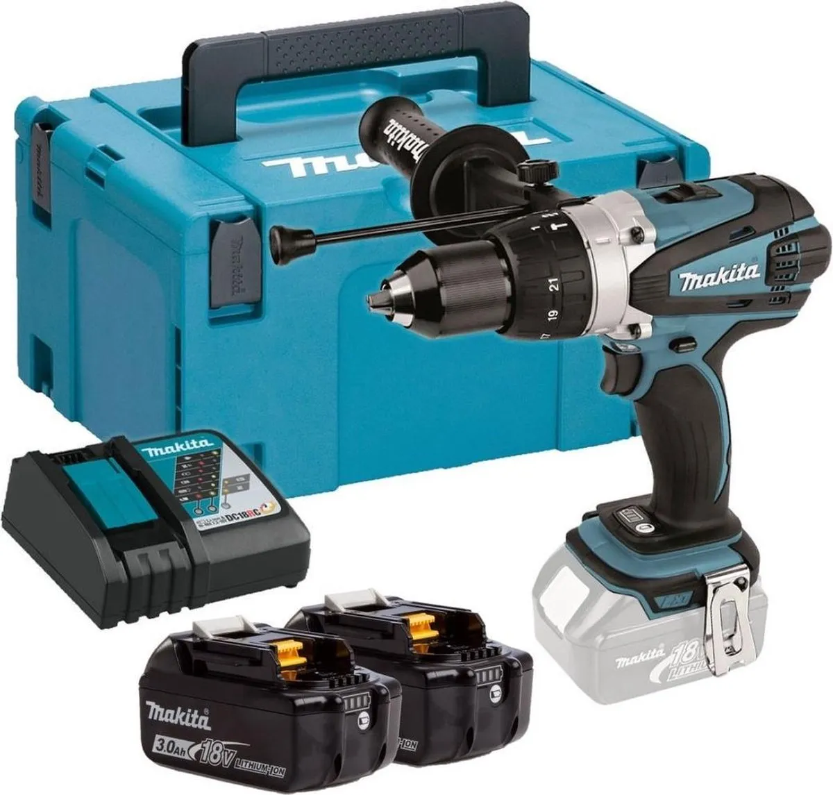 Makita DHP458RFJ Accu Klopboormachine 18V 3.0Ah