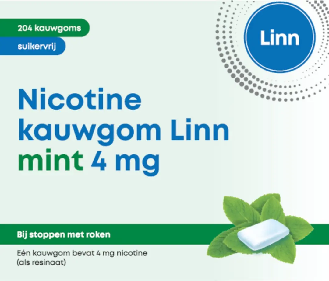 Linn Nicotine Kauwgom Mint 4mg