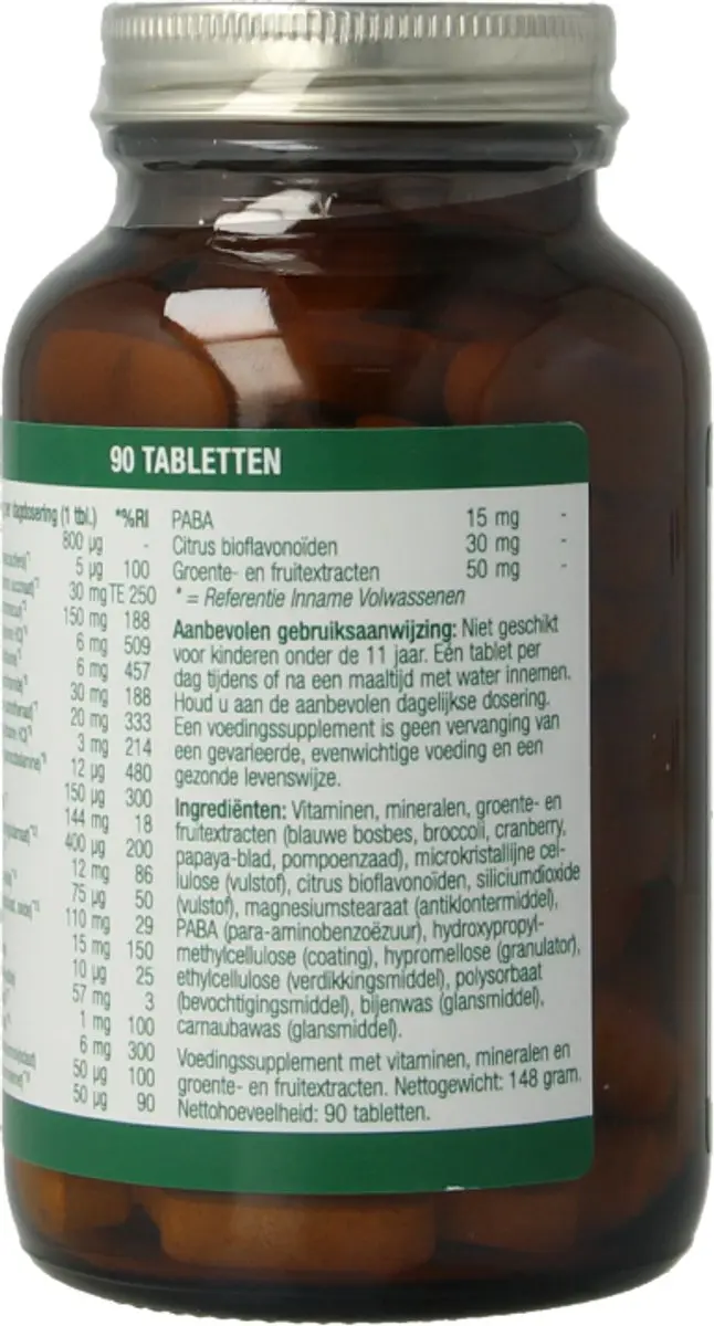 Essential Organics All-Family Forte Multivitamine 90 Tabletten