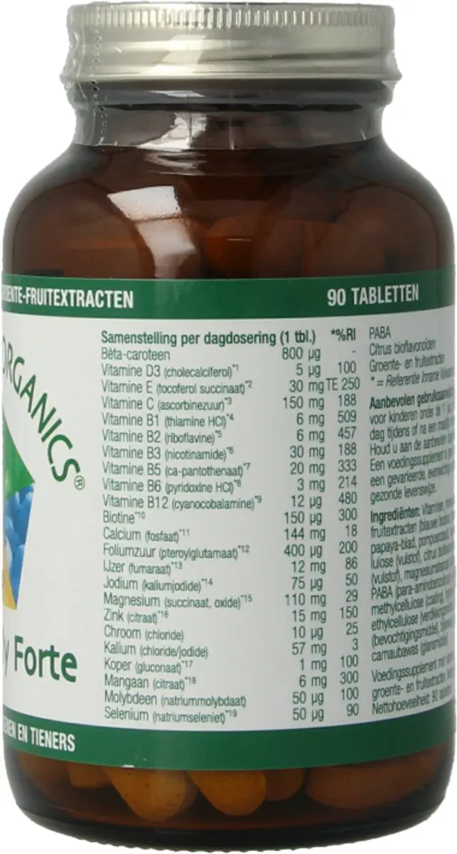 Essential Organics All-Family Forte Multivitamine 90 Tabletten