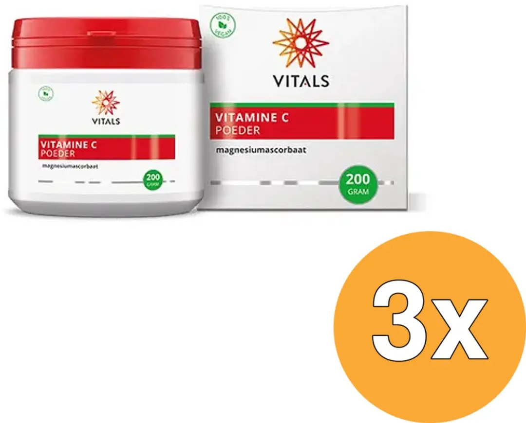 Vitals Vitamine C Poeder Magnesiumascorbaat 200g