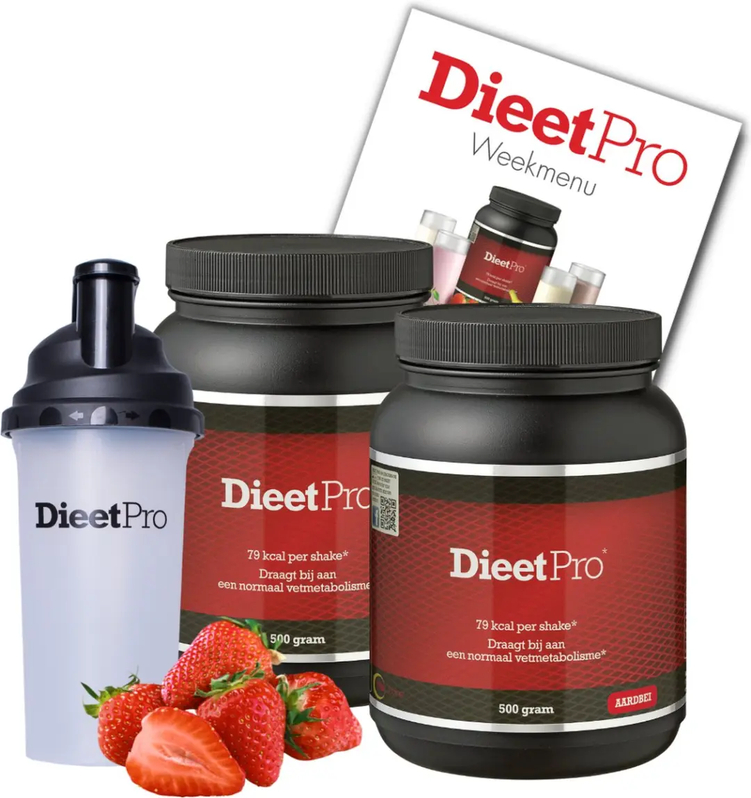 DieetPro Aardbei Eiwitshake 500g