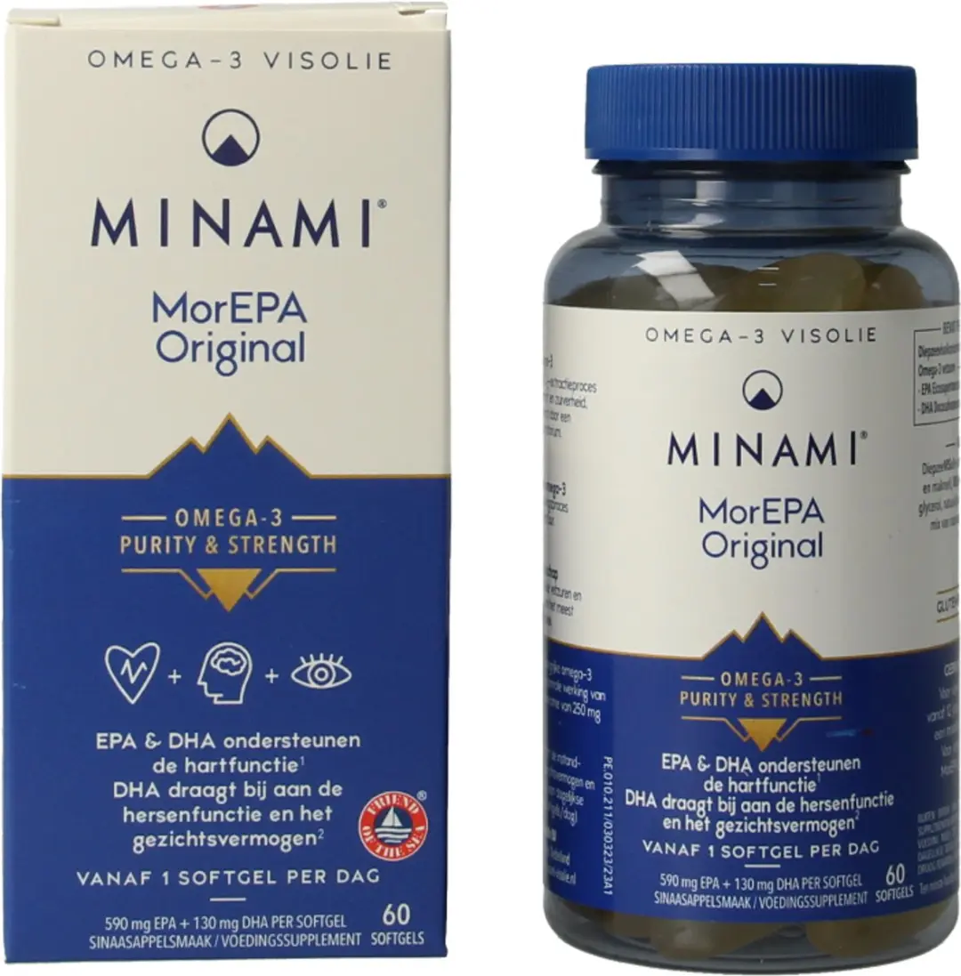 Minami MorEpa Original Omega-3 60 Softgels - afbeelding 6 van 6