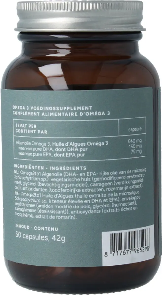 Mattisson Vegan Algenolie Omega 3 60 Capsules