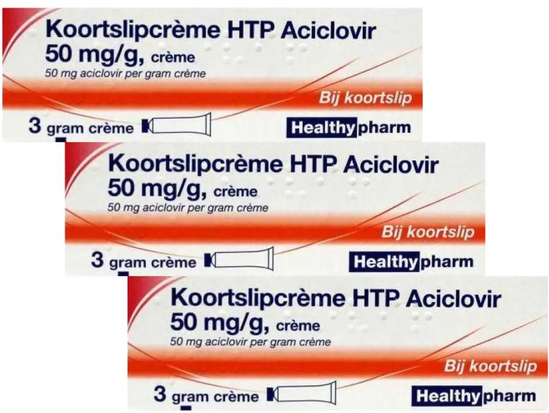 Healthypharm Aciclovir Koortslipcrème 50mg/g