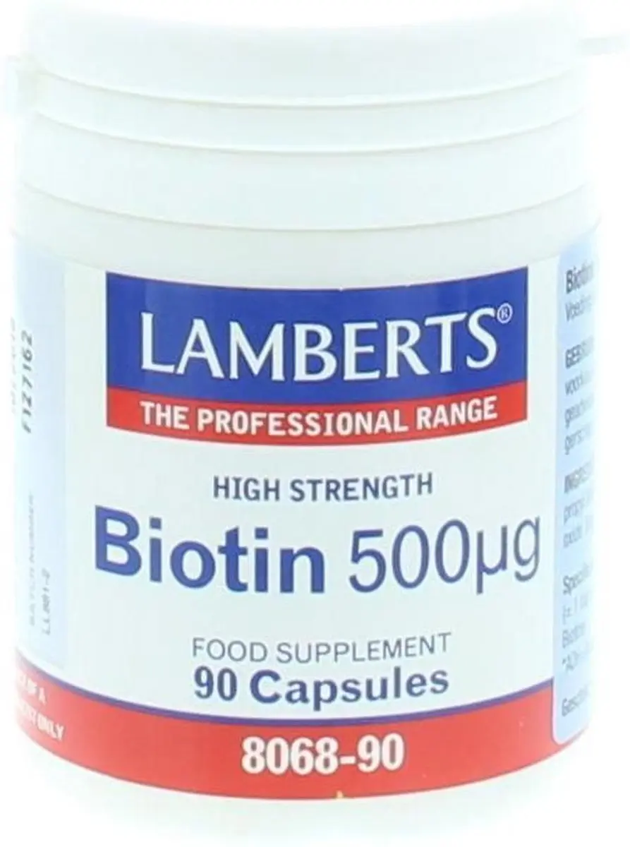 Lamberts Biotin 500Mcg - 90 Stuks