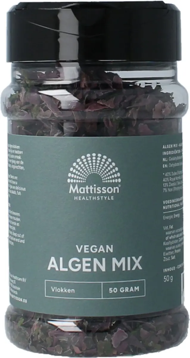 Mattisson Absolute Algenmix Dulse/Nori/Ulva Vlokken 60g