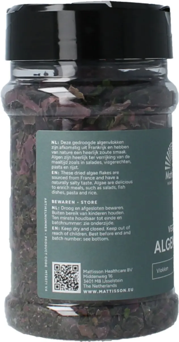 Mattisson Absolute Algenmix Dulse/Nori/Ulva Vlokken 60g
