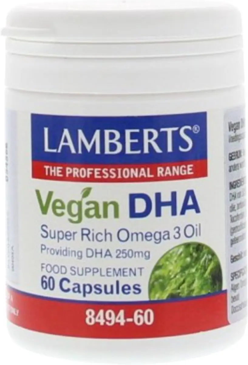 Lamberts Vegan DHA 250mg Capsules - 60 Stuks