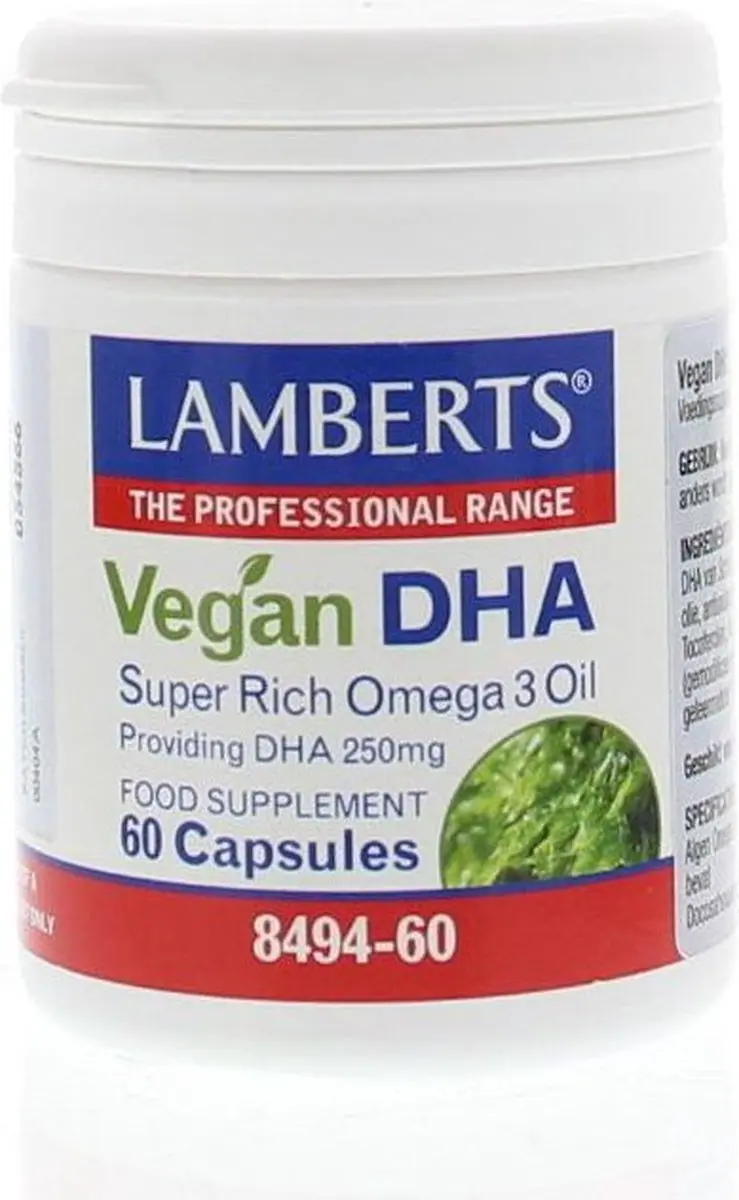 Lamberts Vegan DHA 250mg Capsules - 60 Stuks