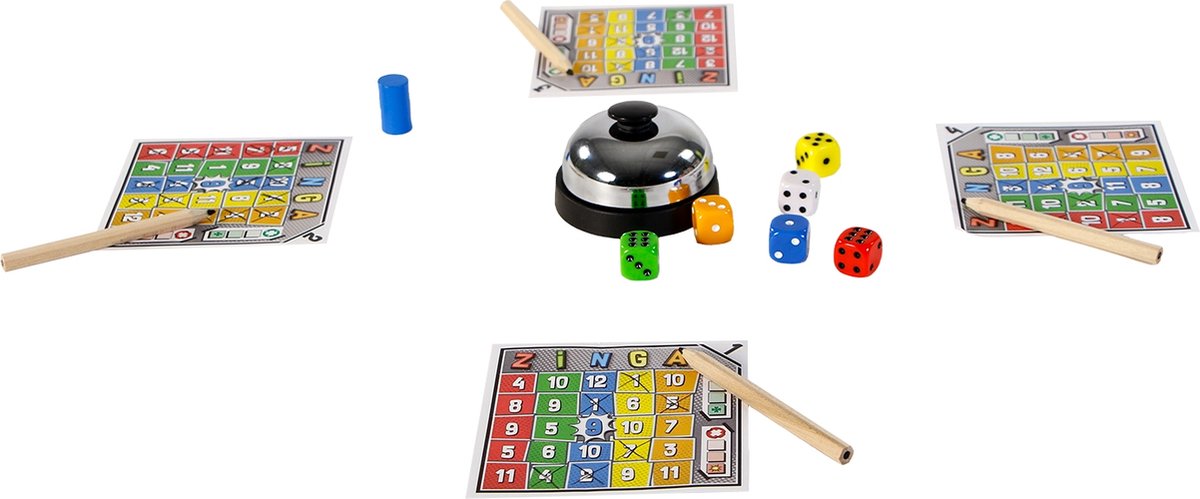 999 Games - Zinga Dobbelspel - Reactiespel - bevat spelregels in NL, DE, EN, ES, FR