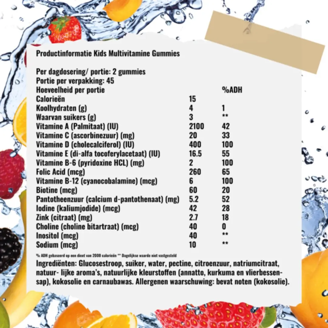 Fitshape MultiVitamine Kind Gummies 90 Stuks