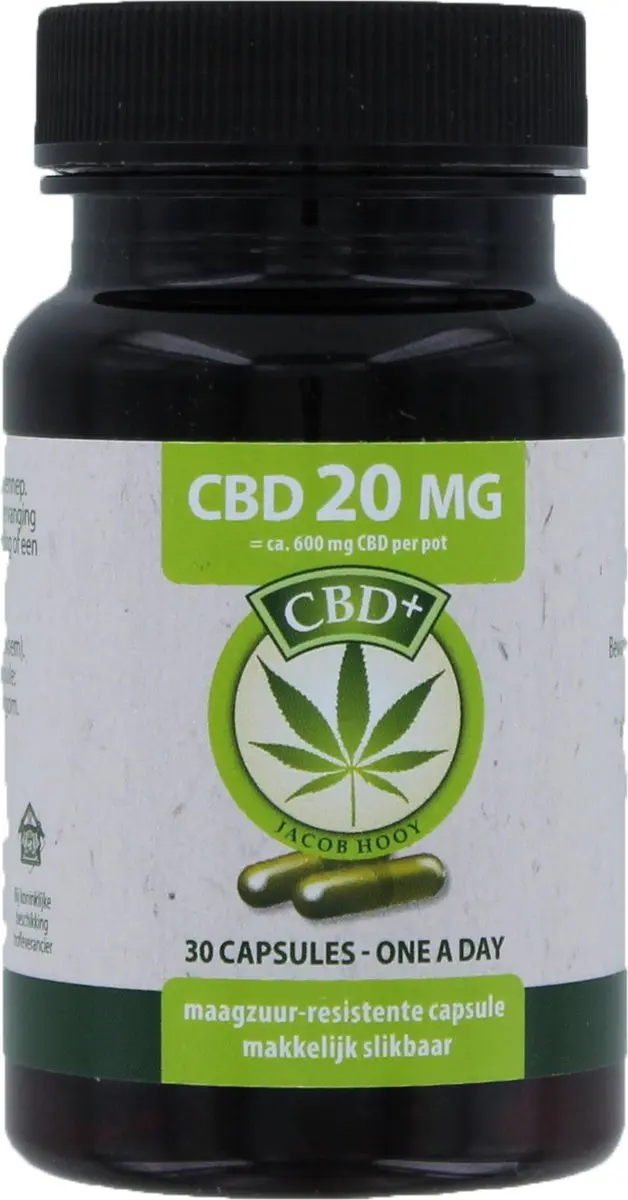 Jacob Hooy CBD 20mg Capsules - 30 Stuks