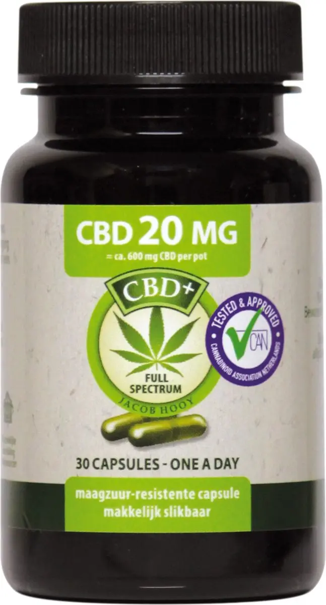 Jacob Hooy CBD 20mg Capsules - 30 Stuks