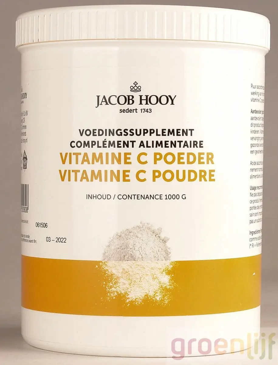 Jacob Hooy Vitamine C Ascorbinezuur 1000g