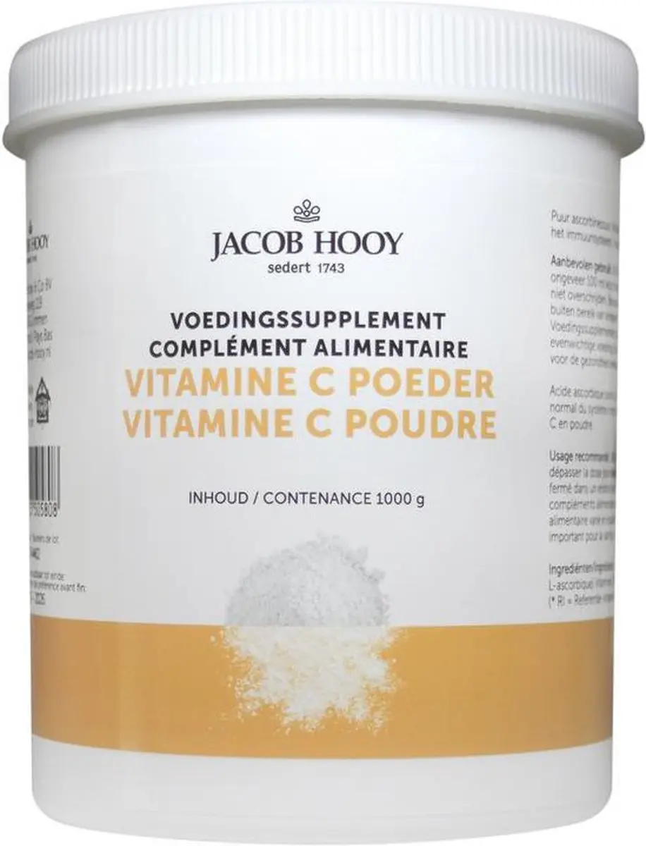 Jacob Hooy Vitamine C Ascorbinezuur 1000g