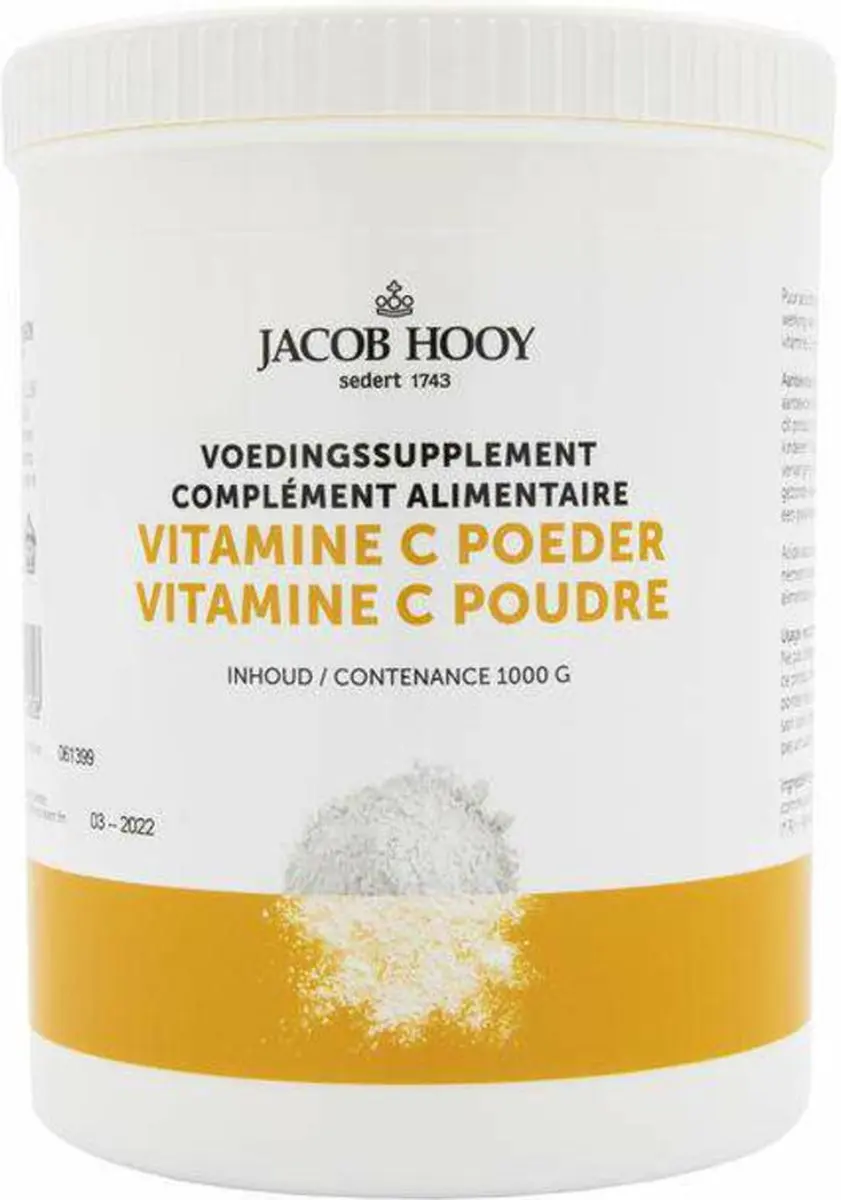 Jacob Hooy Vitamine C Ascorbinezuur 1000g