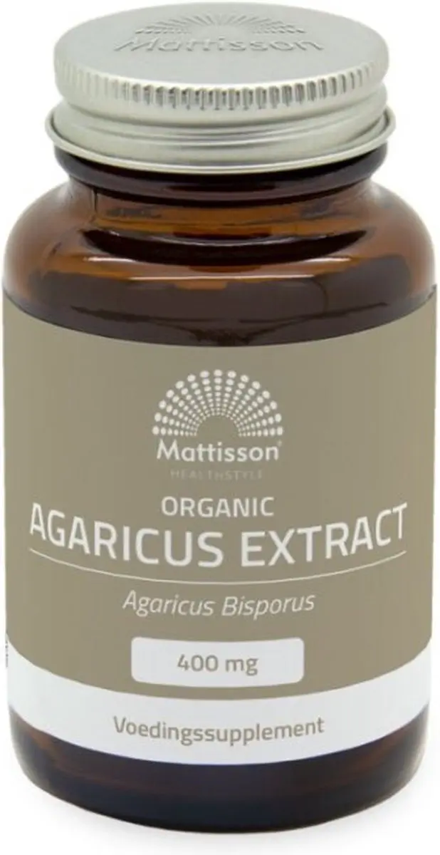 Mattisson Biologische Agaricus 400mg Voedingssupplement 60 Capsules