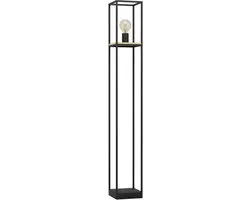 Eglo Libertad Vloerlamp E27 128,5cm - Zwart/Bruin
