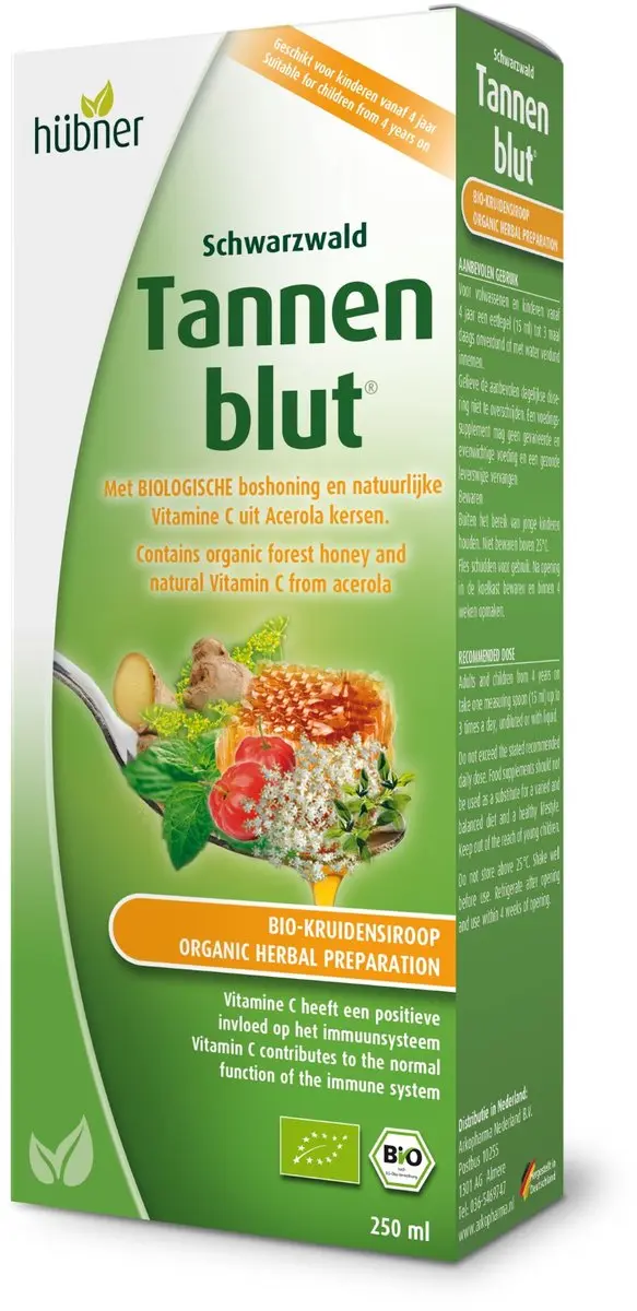Hubner Tannenblut Bio Kruidensiroop 250ml
