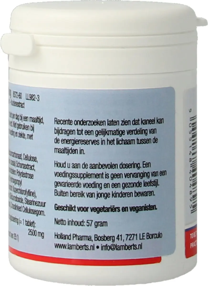 Lamberts Kaneel 2500 mg 60 Tabletten