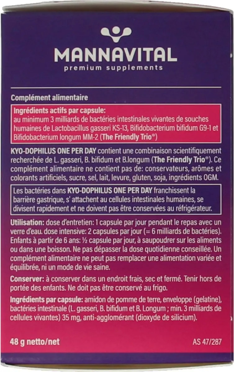 Mannavital Kyo Dophilus 60 Capsules