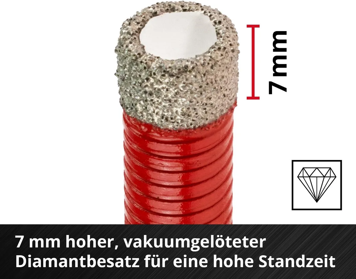 Einhell Tegelboorset 7-delig 6-14mm M14 - Metaal