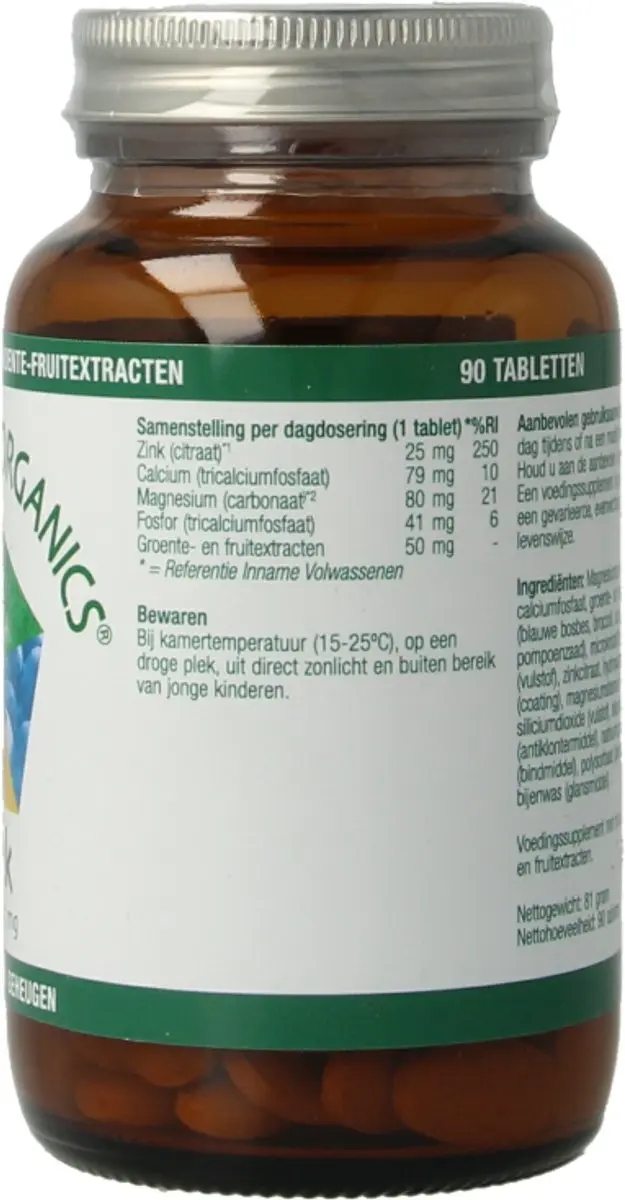 Essential Organics Zink 25mg Tabletten - 90 Stuks