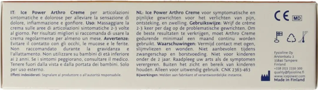 Ice Power Crème Arthro 60g - afbeelding 6 van 6