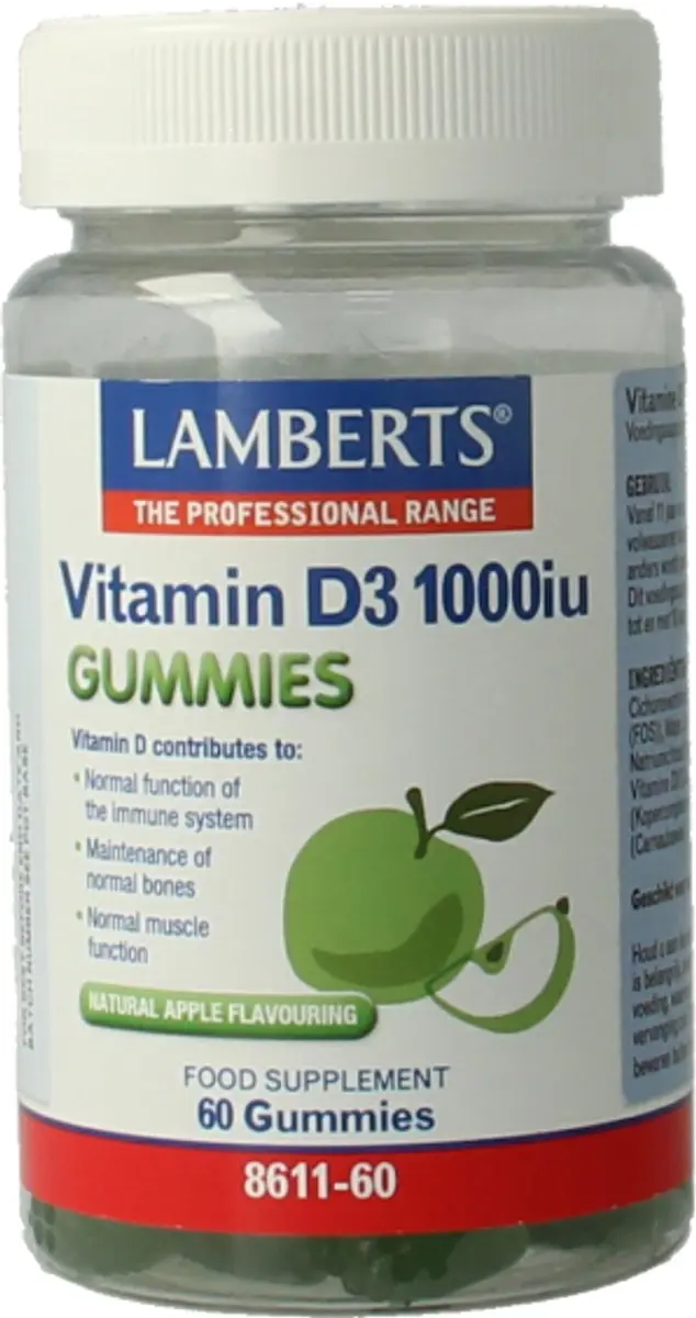 Lamberts Vitamine D3 1000IE Gummies