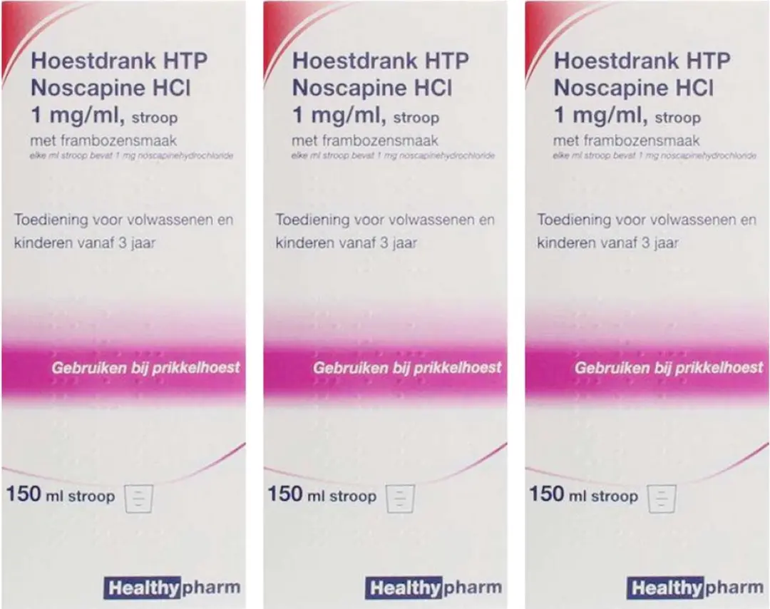 Healthypharm Noscapine Hoestdrank 450ml - 3 Stuks