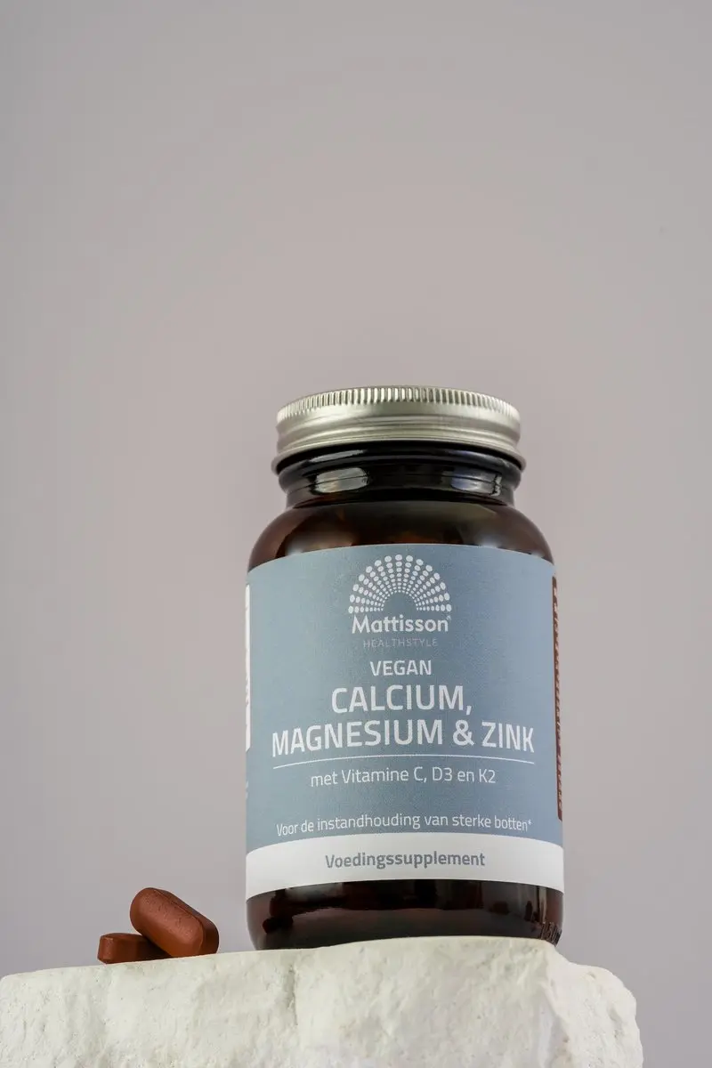 Mattisson Calcium Magnesium Zink 90 Tabletten - Met Vit C D3 K2