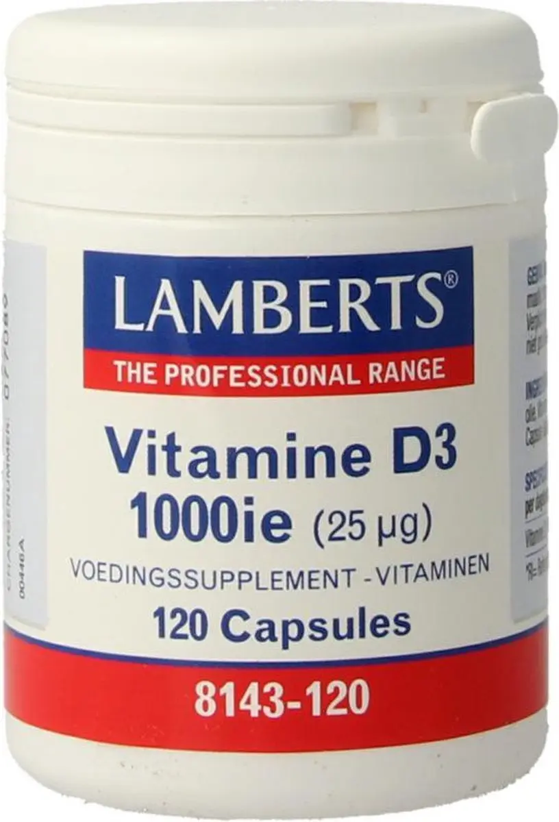 Lamberts Vitamine D3 1000IE 120 Capsules