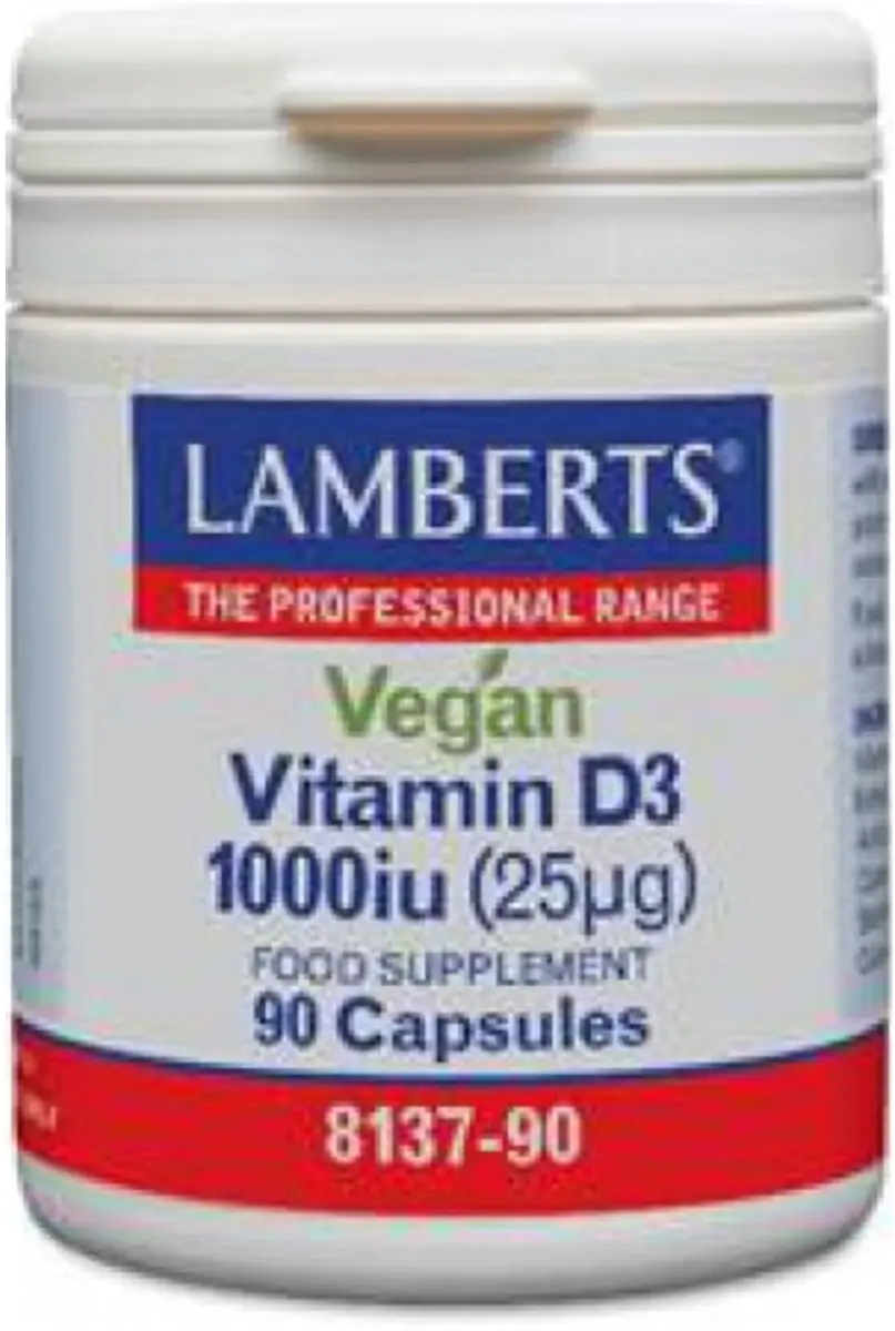 Lamberts Vitamine D3 1000IE 90 Capsules - Vegan