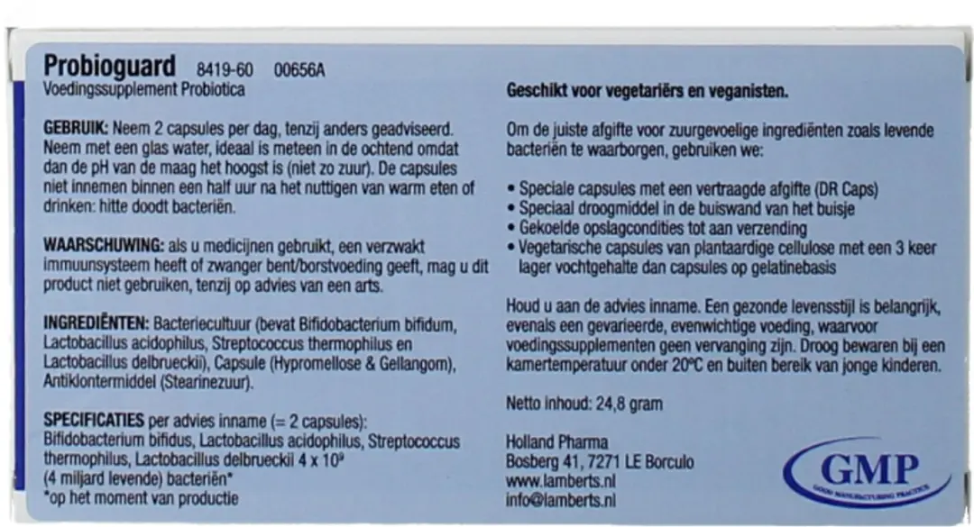 Lamberts Probioguard 60 Capsules