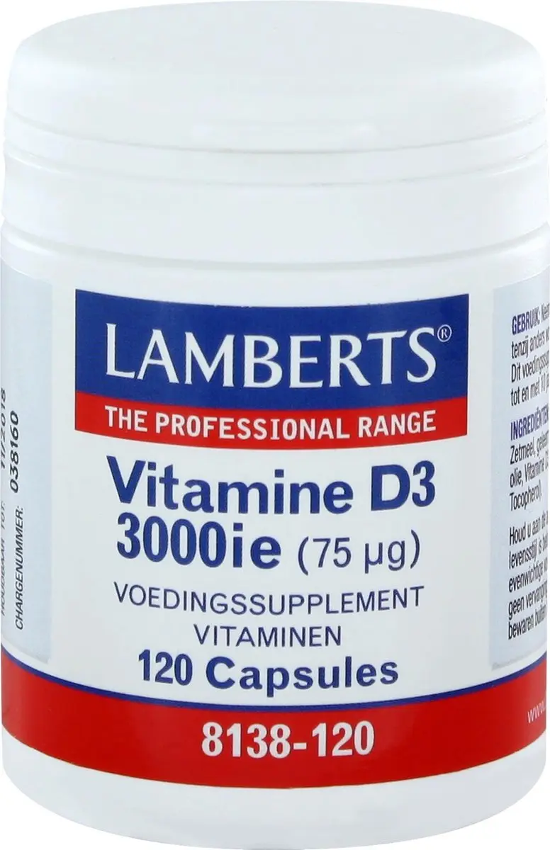 Lamberts Vitamine D3 3000IE Capsules