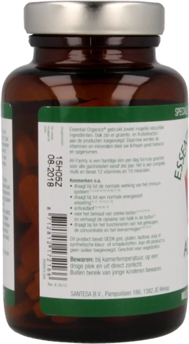 Essential Organics All-Family Multivitamine 90 Tabletten